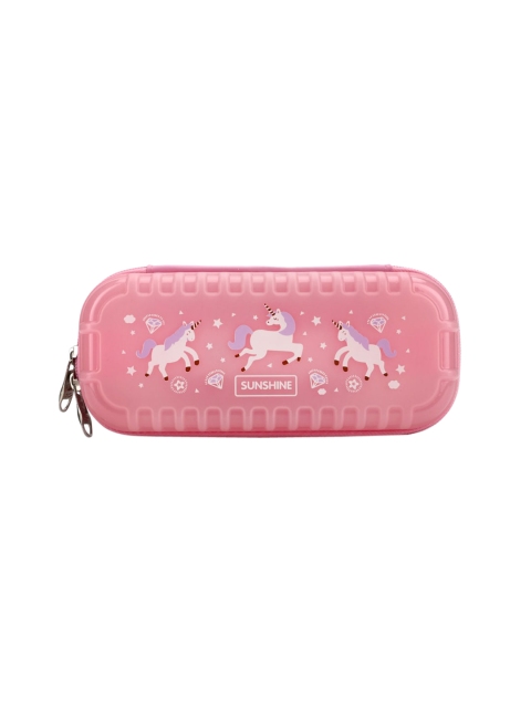 QIPS Girls High Quality Plastic Pencil case- 3825-PINK