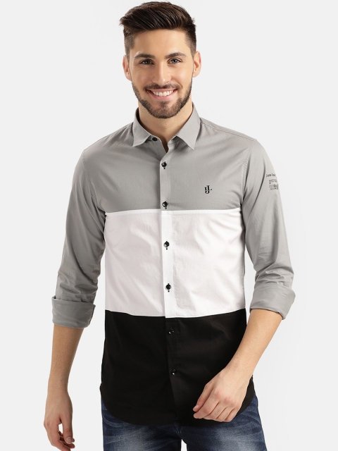 V2 Value & Variety Men Grey Casual Shirt