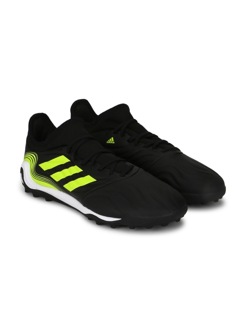 ADIDAS Men Black Leather Football Shoes