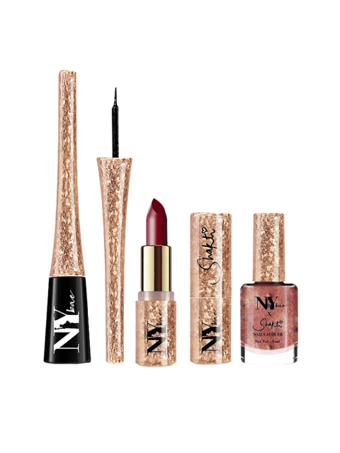 NY Bae Shakti Range Set Of 3 Multi Lipstick Eyeliner & Nail Coat Kit