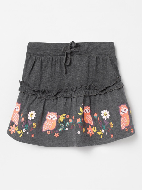 max Girls Charcoal Grey & Peach Coloured Printed A-Line Knee-Length Skirt
max Girls Charcoal Grey & Peach Coloured Printed A-Line Knee-Length Skirt