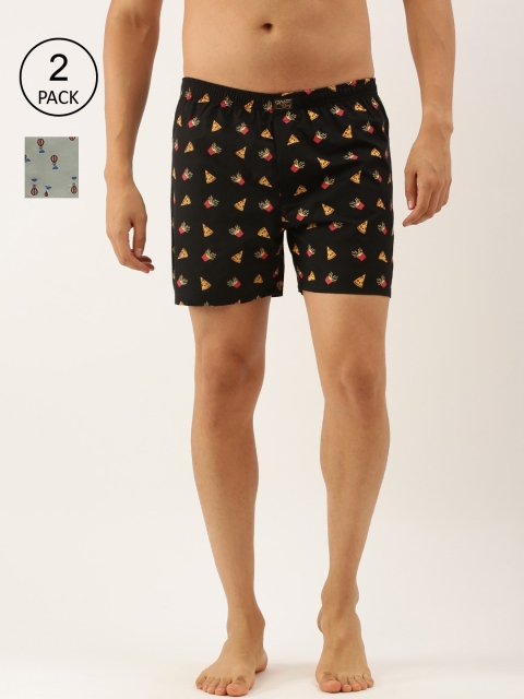 Urban Dog Men Pack Of 2 Assorted Pure Cotton Boxers UDBX402_UDBX449