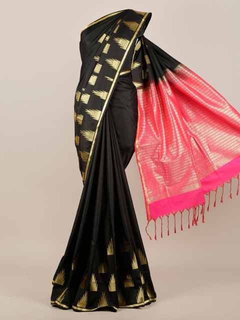 Pothys Black Woven Design Art Silk Saree