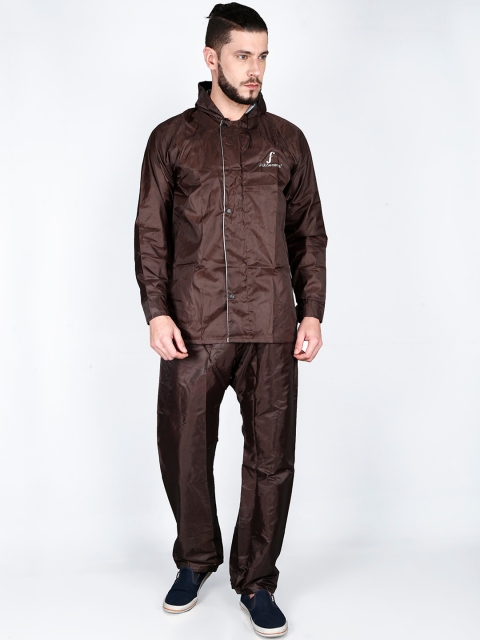FabSeasons Brown Solid Reversible Waterproof Rain Suit