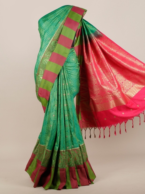 Pothys Green Woven Design Art Silk Saree