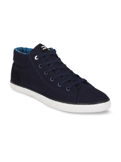 Peter England Men Navy Blue Solid Sneakers