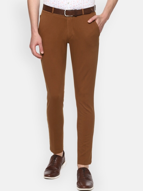 Louis Philippe Sport Men Brown Slim Fit Regular Trousers
