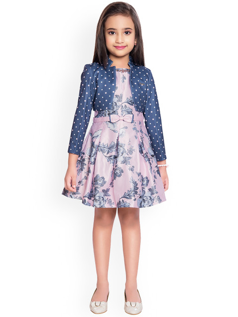 Tiny Baby Girls Pink & Blue Floral Jacquard Dress with Jacket
Tiny Baby Girls Pink & Blue Floral Jacquard Dress with Jacket