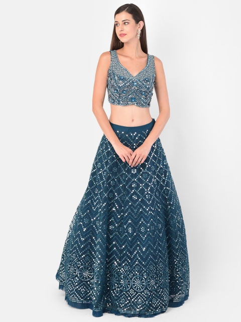 Neerus Blue Embellished Beads and Stones Ready to Wear Lehenga & Blouse With Dupatta
Neerus Blue Embellished Beads and Stones Ready to Wear Lehenga & Blouse With Dupatta
