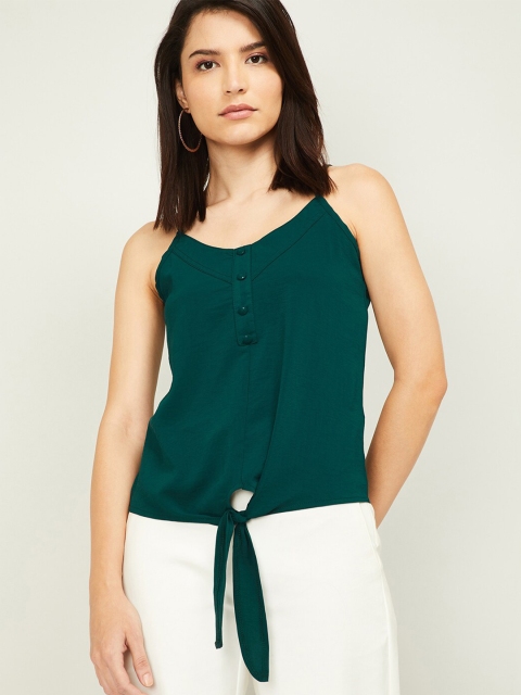 Ginger by Lifestyle Green Regular Top