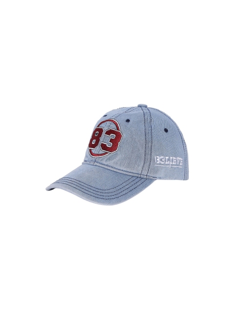 SPYKAR Men Navy Blue & Maroon Embroidered Baseball Cap