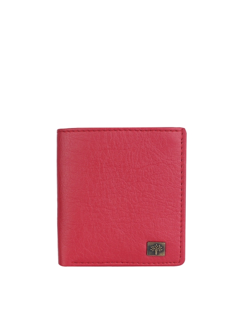 Swiss Design Unisex Red Solid Two Fold Wallet