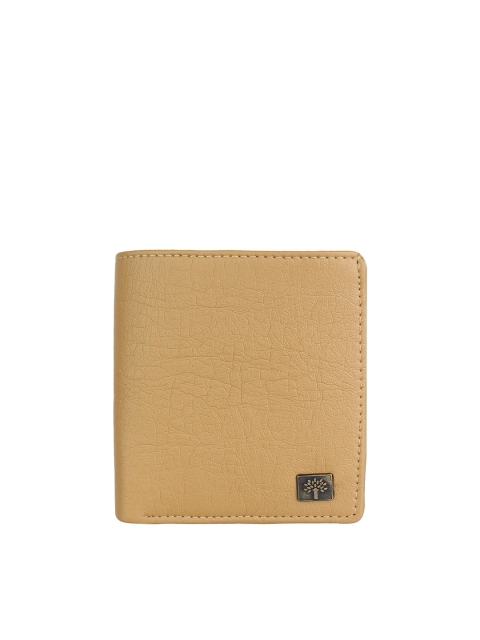 Swiss Design Unisex Cream Solid Two Fold Wallet