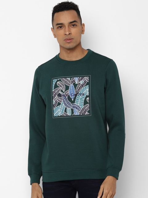 SIMON CARTER LONDON Men Green Printed Sweatshirt