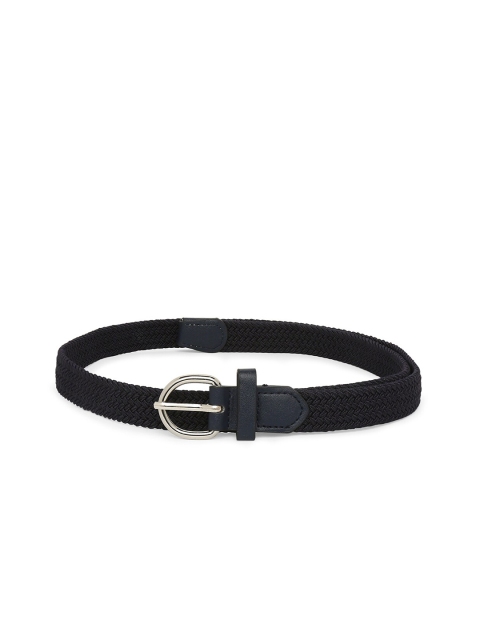 Forever Glam by Pantaloons Women Navy Blue Braided Slim Belt