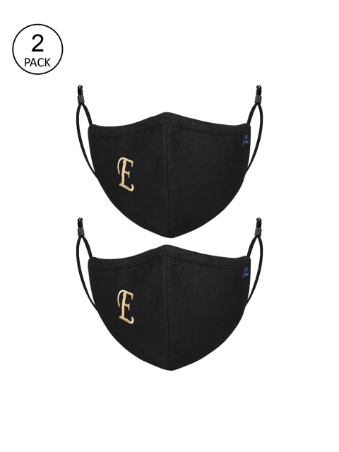 CENWELL Unisex Pack Of 2 Black & Beige Printed 6-Ply Reusable Pure Cotton Cloth Masks
CENWELL Unisex Pack Of 2 Black & Beige Printed 6-Ply Reusable Pure Cotton Cloth Masks