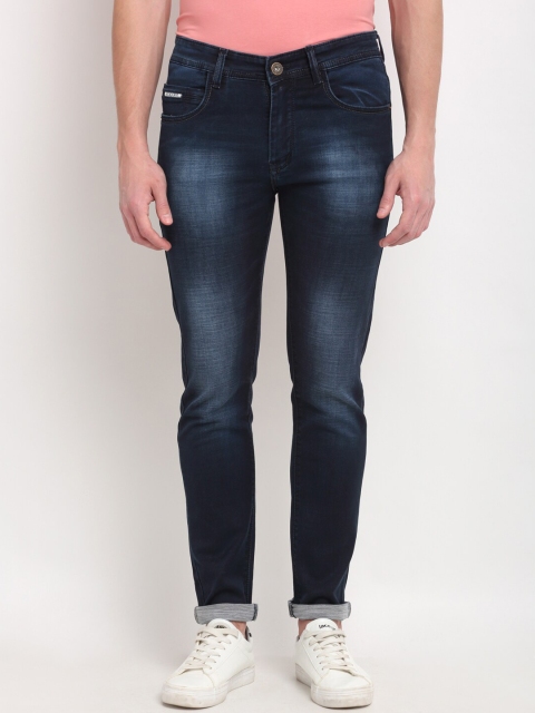 Rodamo Men Blue Slim Fit Mid Rise Light Fade Jeans