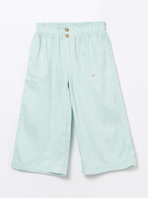 Bossini Girls Sea Green Culottes Trousers