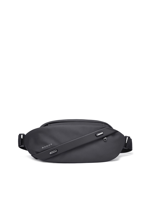 BANGE Unisex Black Backpack with Earphone Gate