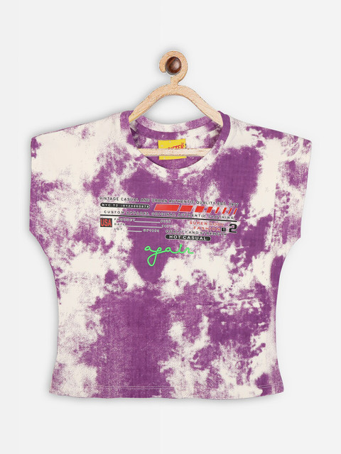 Punkster Purple & Off White Tie and Dye Extended Sleeves Regular Crop Top
Punkster Purple & Off White Tie and Dye Extended Sleeves Regular Crop Top