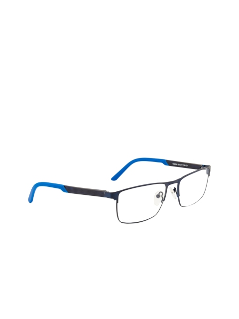 Ted Smith Unisex Blue & Black Full Rim Wayfarer Frames