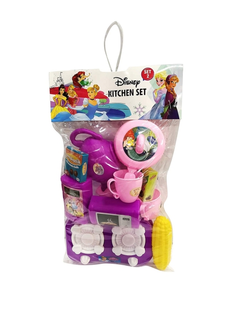 ITOYS Kids Purple & Pink Disney Princess Kitchen Play Set