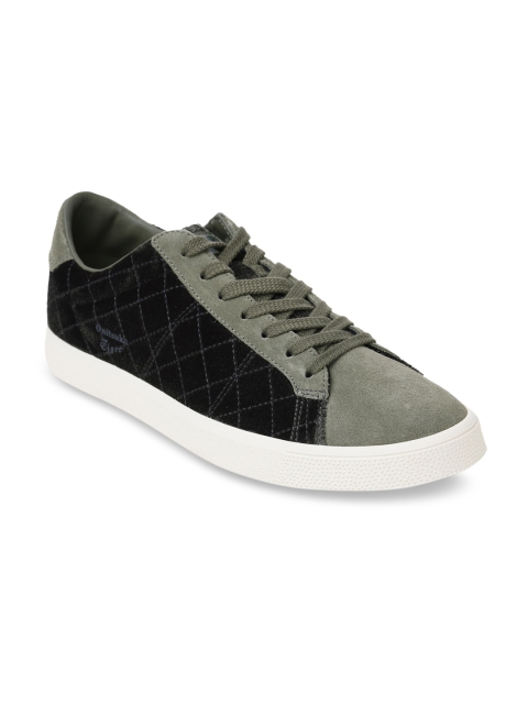 Onitsuka Tiger Unisex Green Colourblocked Lawnship 3.0 Sneakers