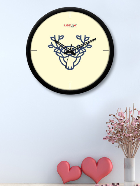 RANDOM Black & Cream-Coloured Printed Contemporary 30.4 cm Analogue Wall Clock
RANDOM Black & Cream-Coloured Printed Contemporary 30.4 cm Analogue Wall Clock