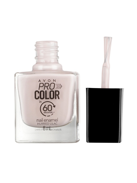 Avon Off White Pro Color Nail Enamel- Hurried Lilac 8ml