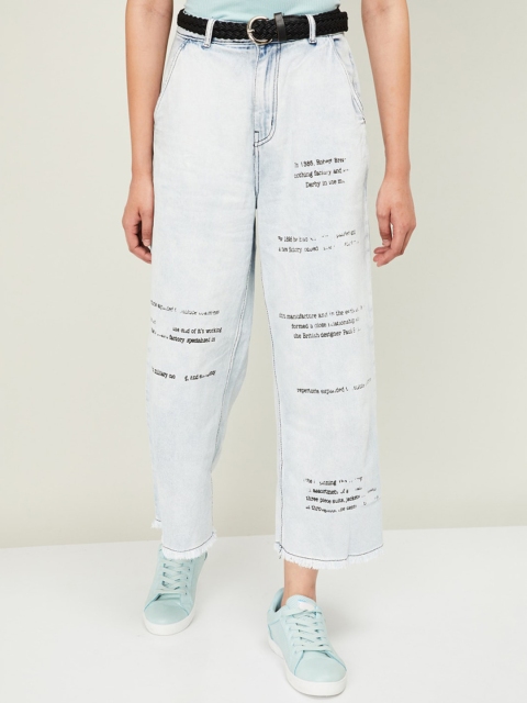 Ginger by Lifestyle Women Blue Bootcut Heavy Fade Jeans