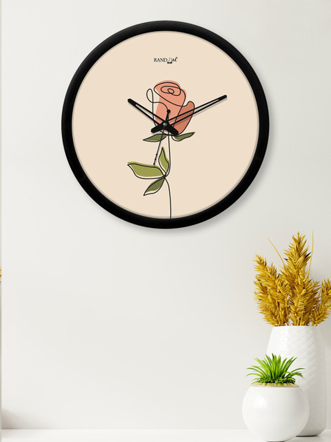 RANDOM Black & Peach-Coloured Printed Contemporary 30.4 cm Analogue Wall Clock
RANDOM Black & Peach-Coloured Printed Contemporary 30.4 cm Analogue Wall Clock