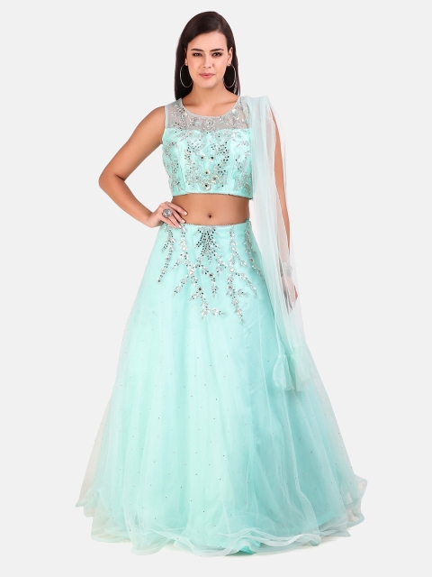Grancy Sea Green & Silver-Toned Embroidered Sequinned Ready to Wear Lehenga & Blouse With Dupatta
Grancy Sea Green & Silver-Toned Embroidered Sequinned Ready to Wear Lehenga & Blouse With Dupatta