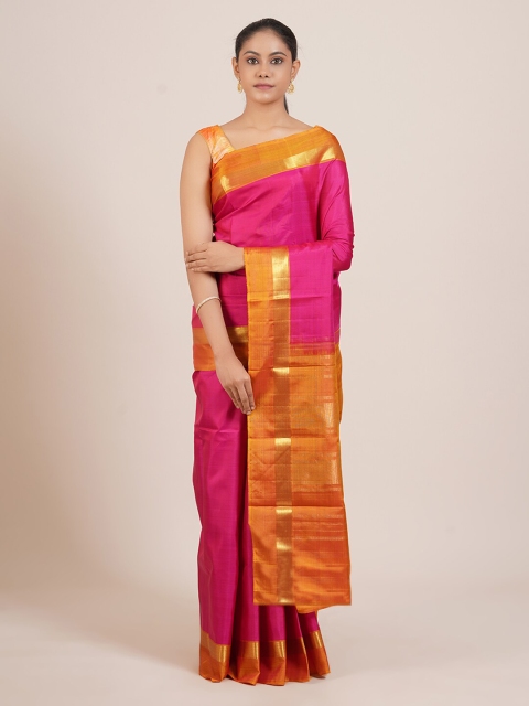 Pothys Pink Pure Silk Kanjeevaram Saree