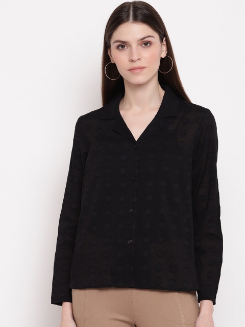 sandy AND ritz Women Black Sustainable Casual Shirt