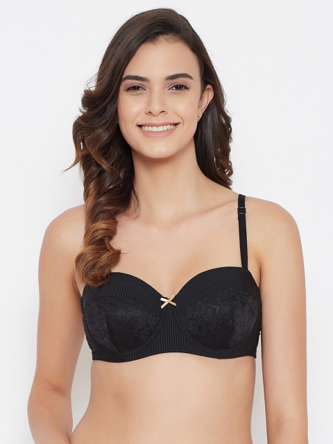 Clovia Black Floral Balconette Bra Half Coverage Underwired Lightly Padded BR1679A1332E
Clovia Black Floral Balconette Bra Half Coverage Underwired Lightly Padded BR1679A1332E