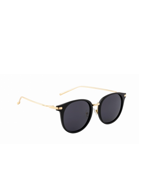 Ted Smith Grey Lens & Black Round Sunglasses with Polarised Lens TSO-P0801_C5