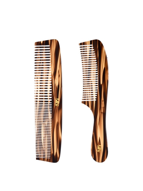 LILY Set Of 2 Brown CA Handmade Combs
