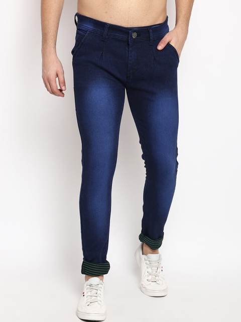 V2 Value & Variety Men Blue Mildly Distressed Light Fade Jeans