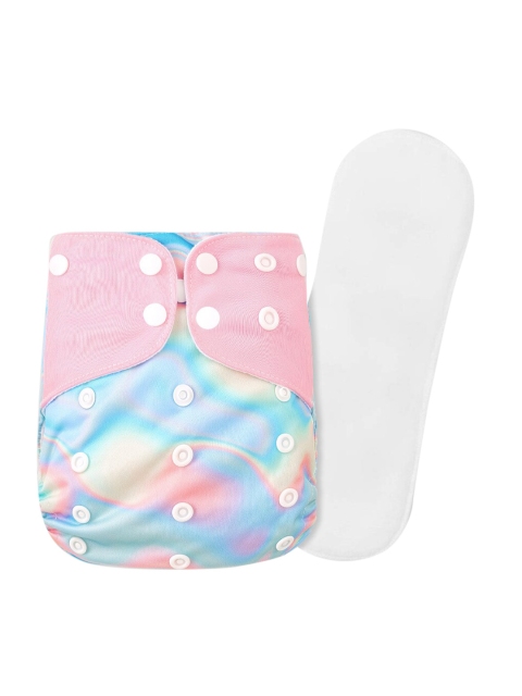 GUCHIGU Kids Pink & Blue Printed Washable Cloth Diapers