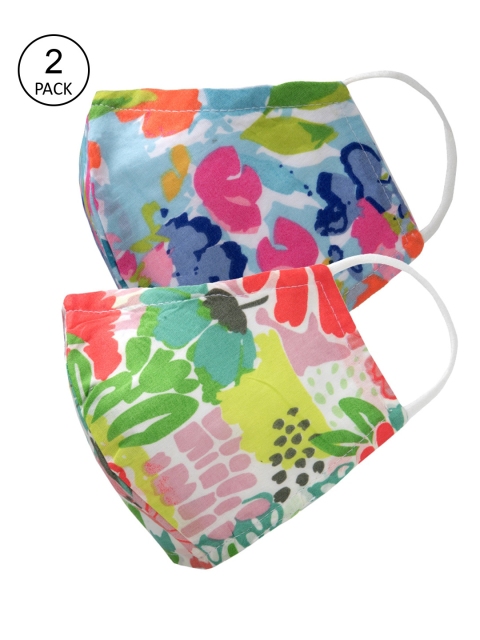 Oxolloxo Women Pack Of 2 Multicoloured Floral Blossom Printed 3-Ply Cotton Cloth Masks, Multi
Oxolloxo Women Pack Of 2 Multicoloured Floral Blossom Printed 3-Ply Cotton Cloth Masks, Multi