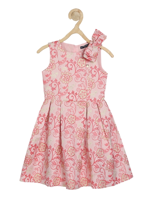 Allen Solly Junior Pink Floral A-Line Dress