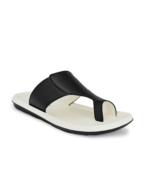 Big Fox Men Black & White Comfort Sandals