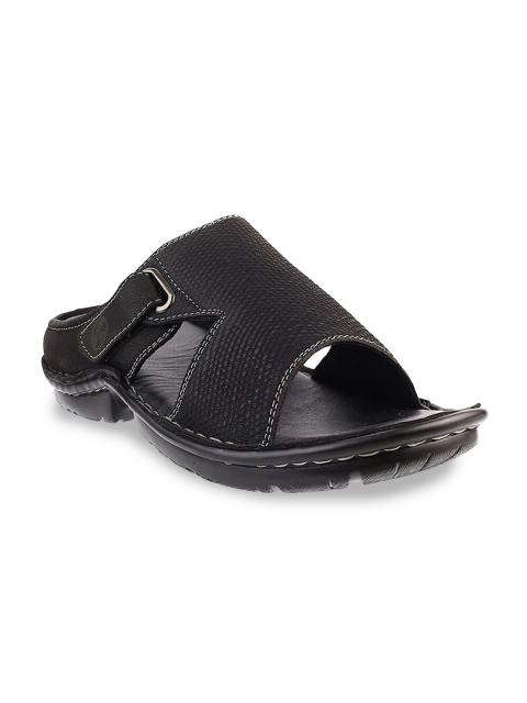 Mochi Men Black Comfort Sandals