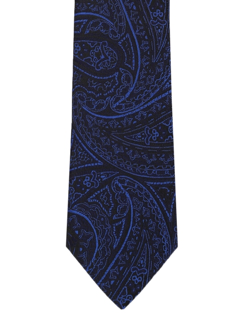 Peter England Men Navy Blue & Black Woven-Design Accessory Gift Set