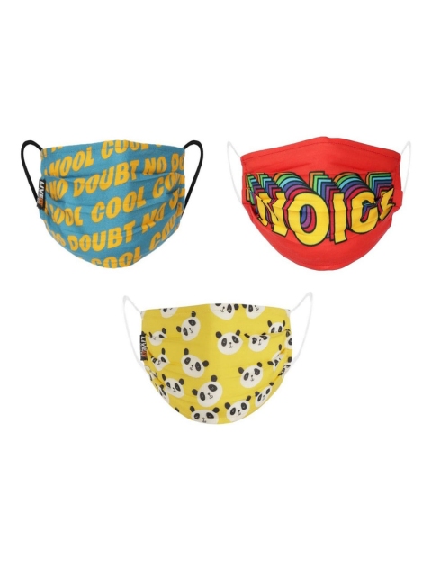 LIVE IT SAFE Unisex Pack Of 3 Printed 4-Ply Reusable Cotton Cloth Masks With Nano Technology, Blue
LIVE IT SAFE Unisex Pack Of 3 Printed 4-Ply Reusable Cotton Cloth Masks With Nano Technology, Blue