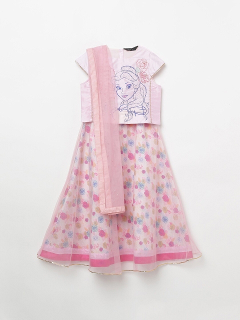 Melange by Lifestyle Girls Pink & Blue Embellished Ready to Wear Lehenga & Blouse With Dupatta
Melange by Lifestyle Girls Pink & Blue Embellished Ready to Wear Lehenga & Blouse With Dupatta