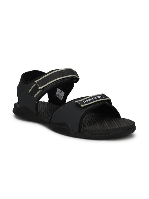 Reebok Men Grey & Black Flex Connect Sports Sandals