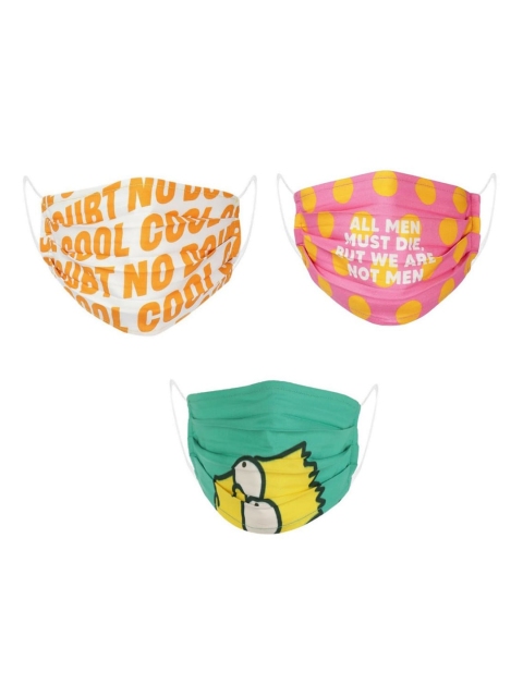 LIVE IT SAFE Unisex Pack Of 3 Printed 4-Ply Reusable Nano-Technology Cotton Cloth Masks, Orange
LIVE IT SAFE Unisex Pack Of 3 Printed 4-Ply Reusable Nano-Technology Cotton Cloth Masks, Orange