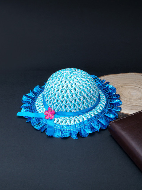 Golden Peacock Girls Blue Woven Design Sun Hat
Golden Peacock Girls Blue Woven Design Sun Hat