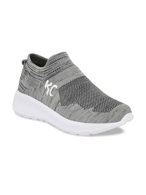 Alberto Torresi Men Grey Woven Design Slip-On Sneakers